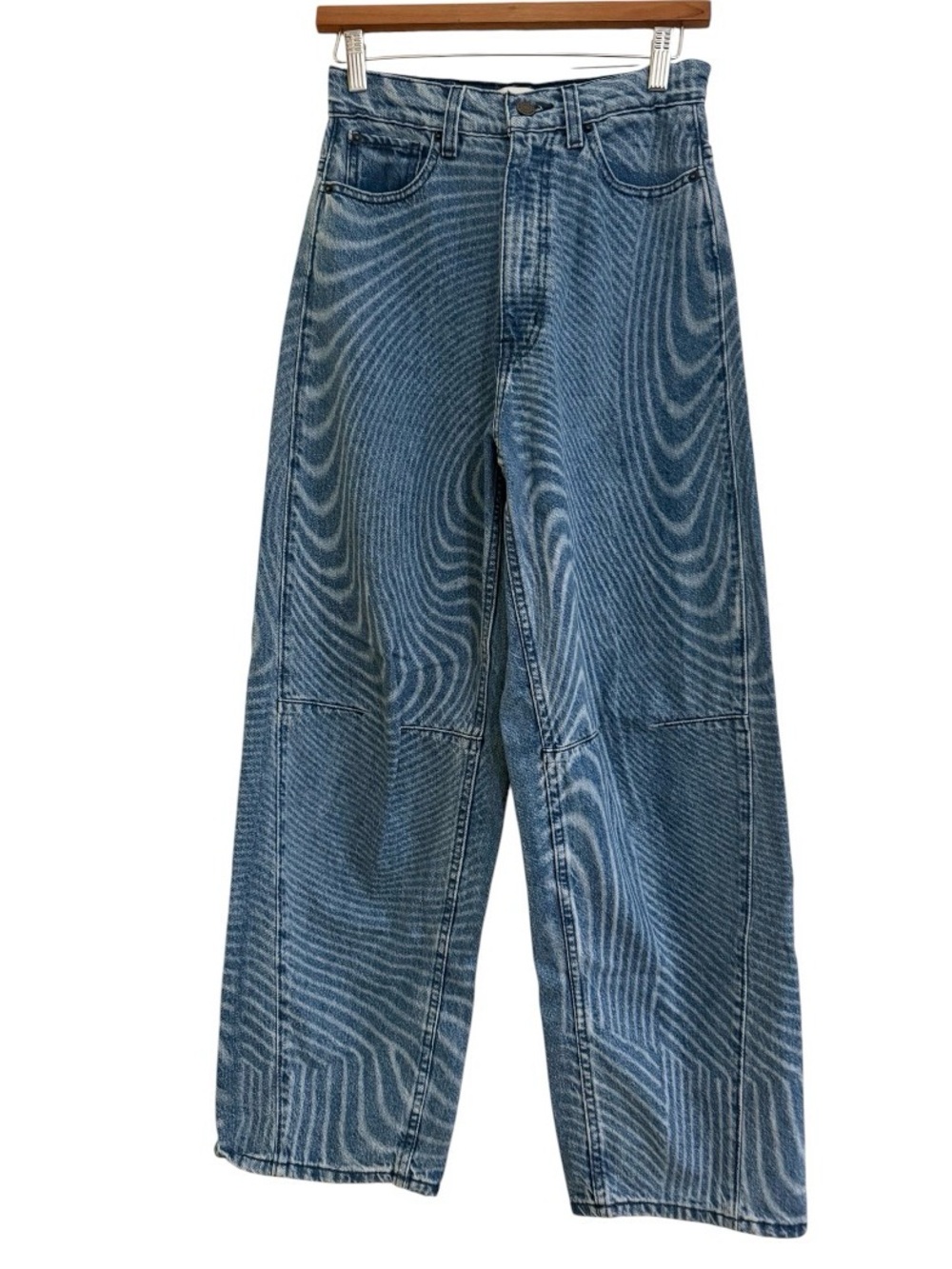 BDG High Rise Extreme Baggy Swirl Jeans Size 25